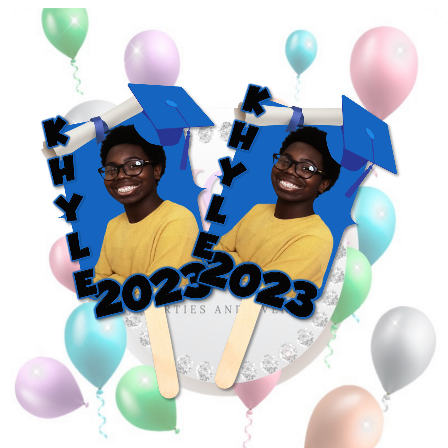 1 Dozen Graduation Fans